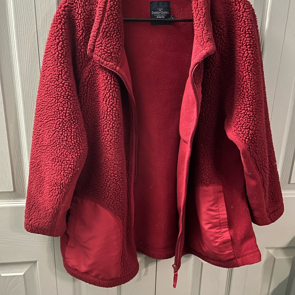 Women's Red Fleece Jacket
